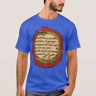 Camiseta Ouroboros Dragon Cobra oculta Alchemy Magic Mediev