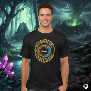Camiseta Ouroboros Fogo & Gelo O Começo é Fim - Eterna