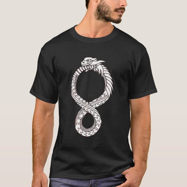 Camiseta Ouroboros T escuro (Frente)