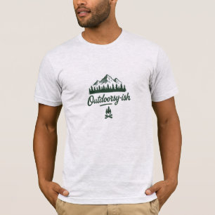 Camiseta Ousada ao Ar Livre – Para Mochileiros e A