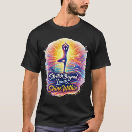 Camiseta Ousada de Energia de Ioga Stretch Beyond