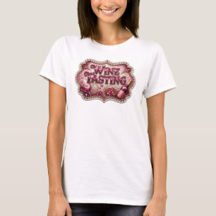 Camiseta Ousada Degustação de VINHO Rosa