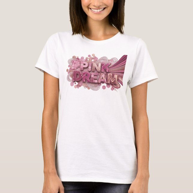 Camiseta Ousada Rosa SONHO ROSA (Frente)