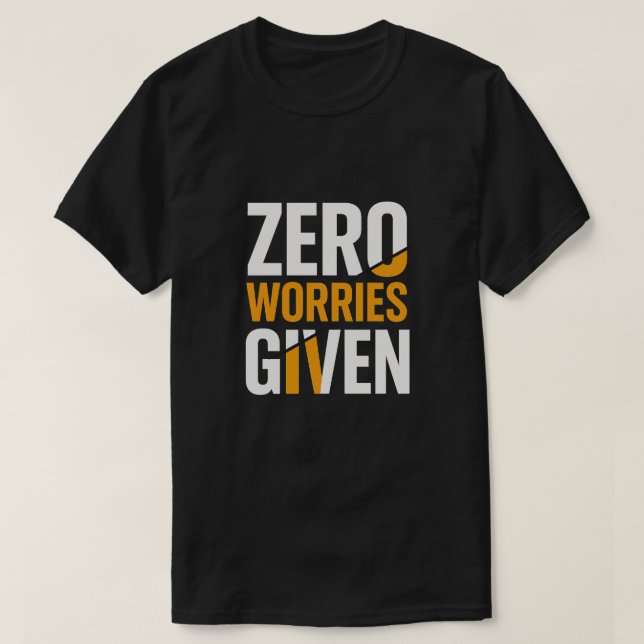 Camiseta Ousada Sem Preocupações (Frente do Design)