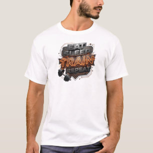 Camiseta Ousados & Lindos COMA SONO TREM REPITA Visual