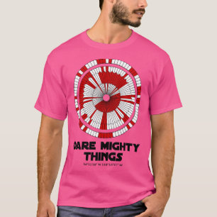 Camiseta Ousava coisas poderosas a perseverança Mars Rover