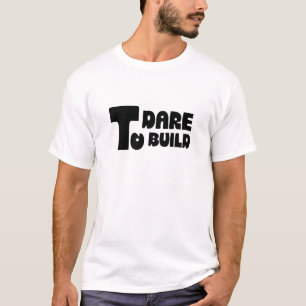 Camiseta Ouse Construir – Tipografia Minimalista Ousada