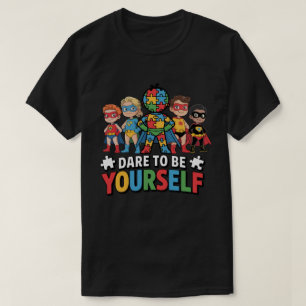 Camiseta Ouse Ser Você Mesmo Super-Heróis da Conscientizaçã