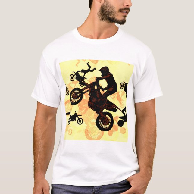 Camiseta Ouse Voar - Motocross Stunts (Frente)