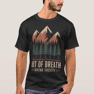 Camiseta Out Of Breath Hiking Society Funny