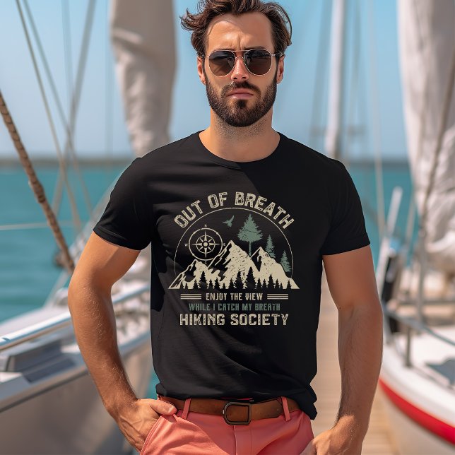 Camiseta Out of Breath Hiking Society T-Shirt (Criador carregado)