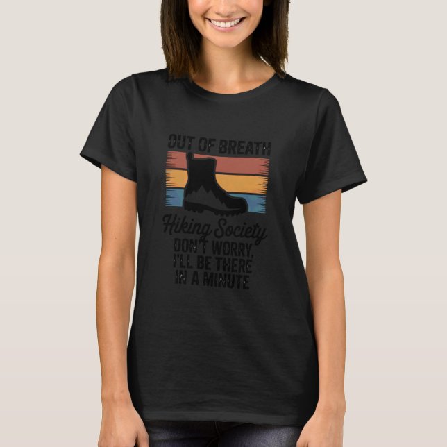 Camiseta Out of Breath Hiking Society Tshirt Hiker Nature M (Frente)
