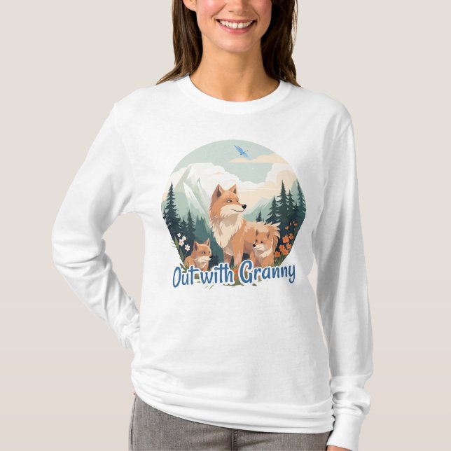 Camiseta Out with Granny (Frente)