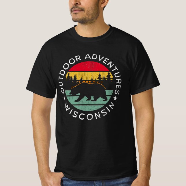 Camiseta Outdoor Adventures Wisconsin (Frente)