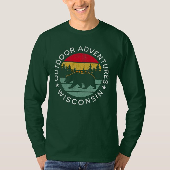 Camiseta Outdoor Adventures Wisconsin (Frente)