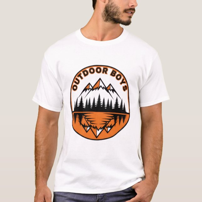 Camiseta Outdoor Boys Logo  (Frente)