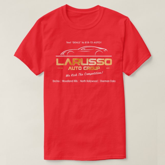 Camiseta Outdoors Larusso Auto Grupo Baseball TSirt (Frente do Design)