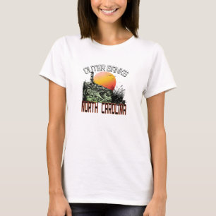Camiseta Outer Banks Carolina do Norte Farol Vintage Sol