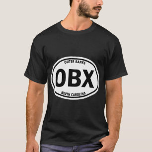 Camiseta Outer Banks, Carolina do Norte, OBX Oval Viagem
