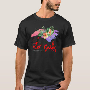 Camiseta Outer Banks Map Correspondente a Vacinas Familiare