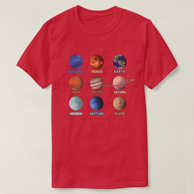 Camiseta Outer Space Exploration Science Fan Premiu (Frente do Design)