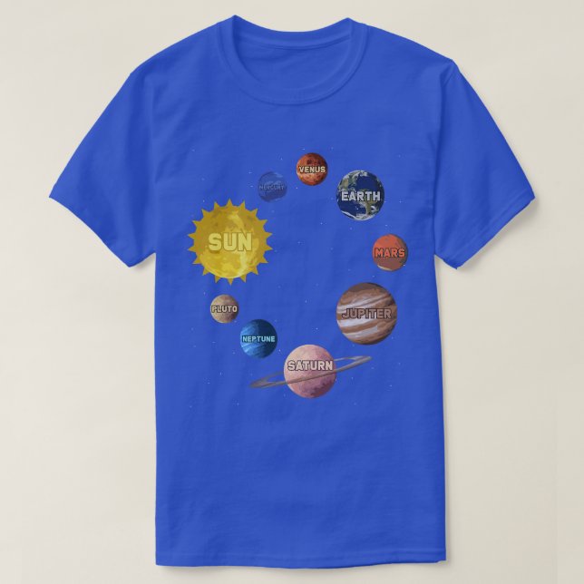 Camiseta Outer Space Exploration Science Fan Premiu (Frente do Design)
