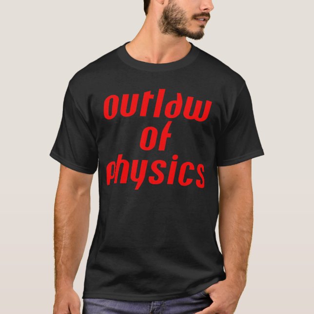 Camiseta Outlaw of Physics - Vermelho (Frente)