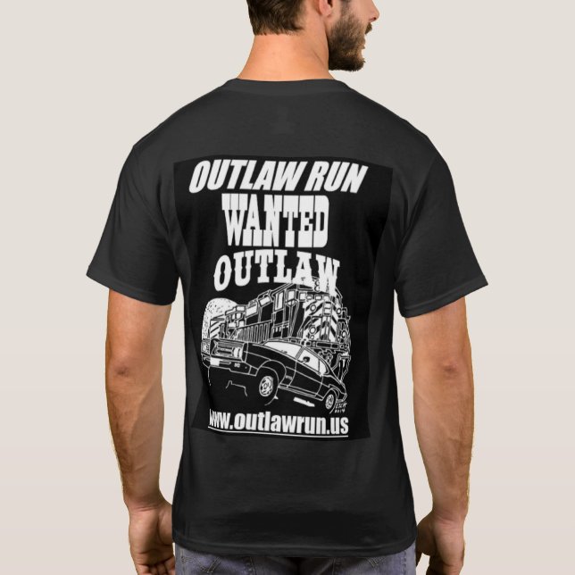 Camiseta Outlaw Run T-Shirt com design atrás (Verso)