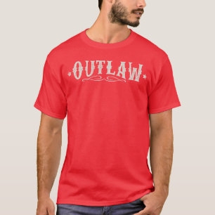 Camiseta Outlaw Western Rodeo para Homens e Mulheres Atitud