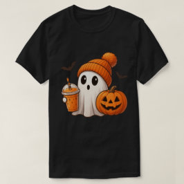Camiseta Outono Aconchegante de Halloween – Abóbora Fantasm