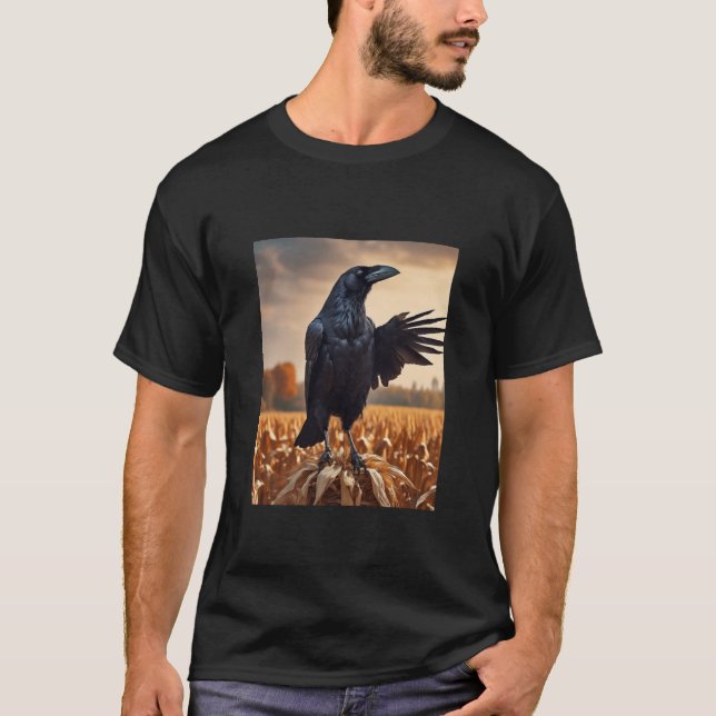 Camiseta Outono Corvo (Frente)