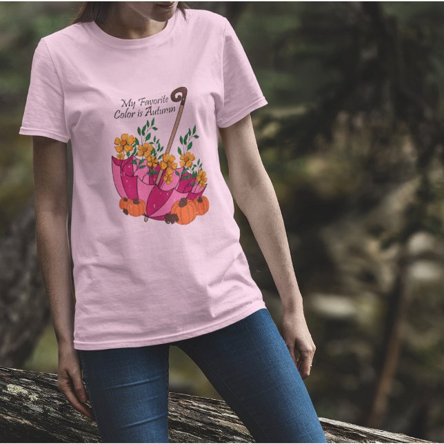 Camiseta Outono de Guarda-chuva (Criador carregado)