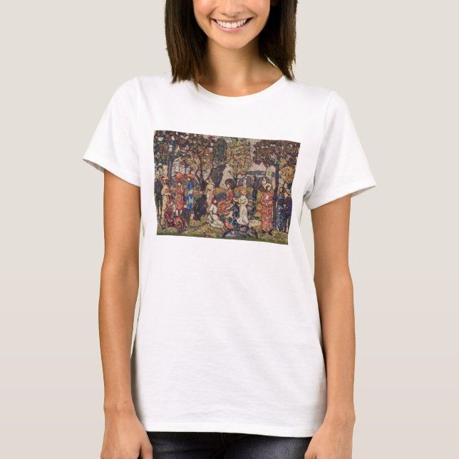 Camiseta Outono de Maurice Prendergast, Vintage Fine Art (Frente)