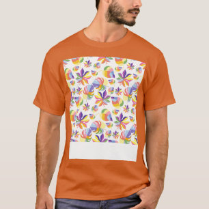 Camiseta Outono De Verão Indiano Com Folhas Coloridas