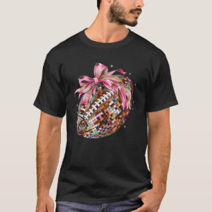 Camiseta Outono do Dia Americano de Futebol do Arco Coquett