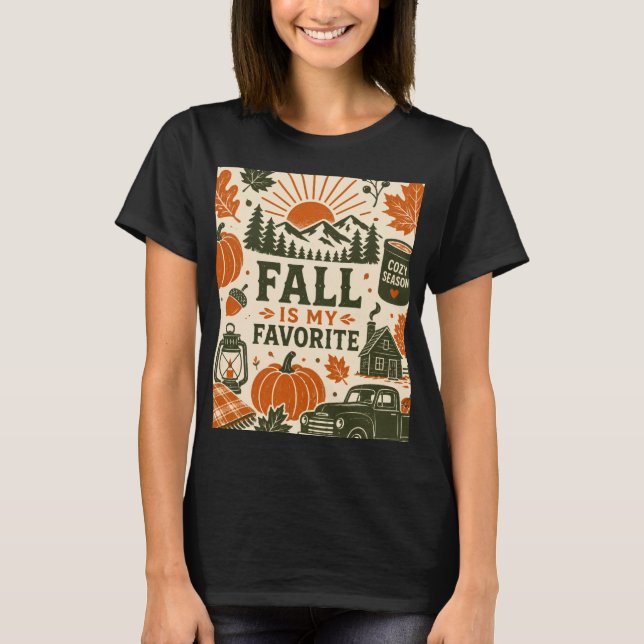 Camiseta Outono é meu favorito (Frente)