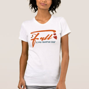 Camiseta Outono É Minha Cor Favorita – Estética de Outono A