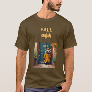 Camiseta Outono elujah com guaxinim