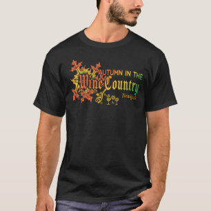 Camiseta Outono em Nova Iorque, País do Vinho, deixa camise