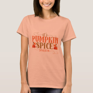 Camiseta Outono festivo bonito da estação da especiaria d