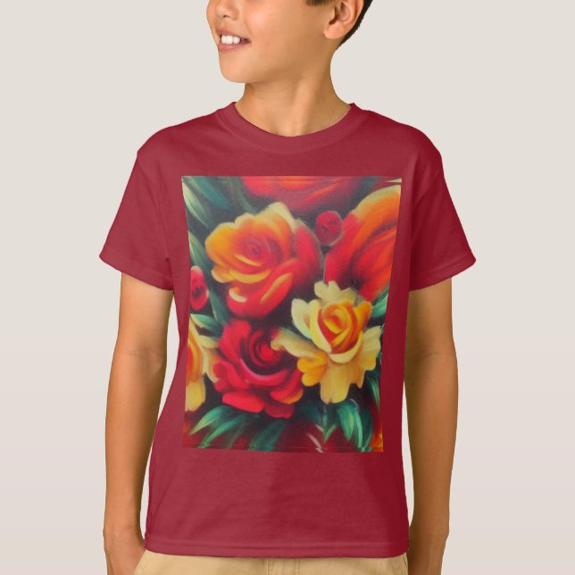Camiseta outono Floral (Frente)