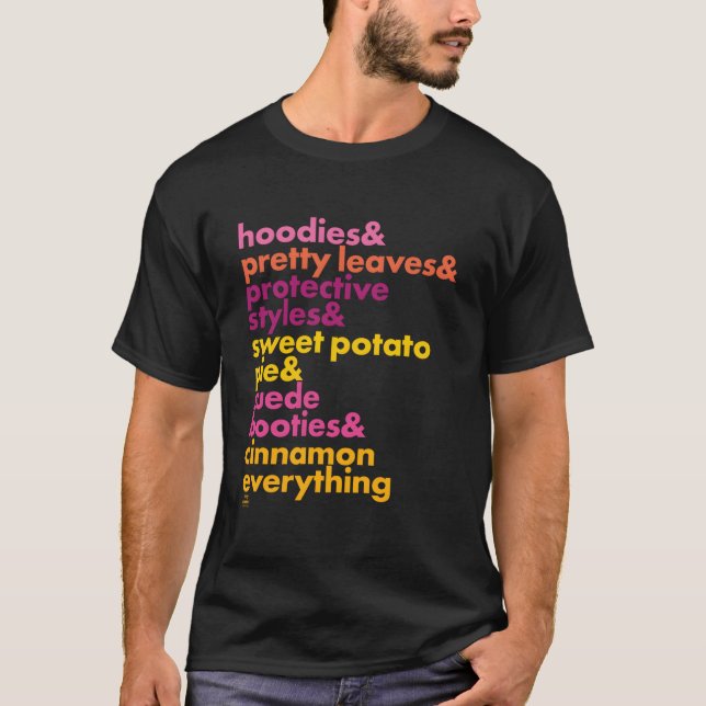 Camiseta Outono Preto Queda Preta (Frente)