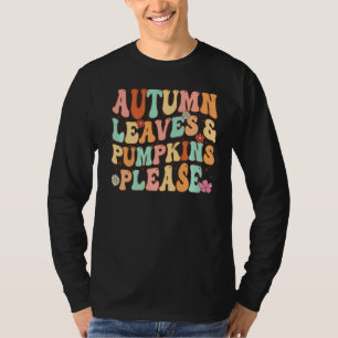 Camiseta OUTONO SAI E PUMPKINS, POR FAVOR, FELIZMENTE, Fall
