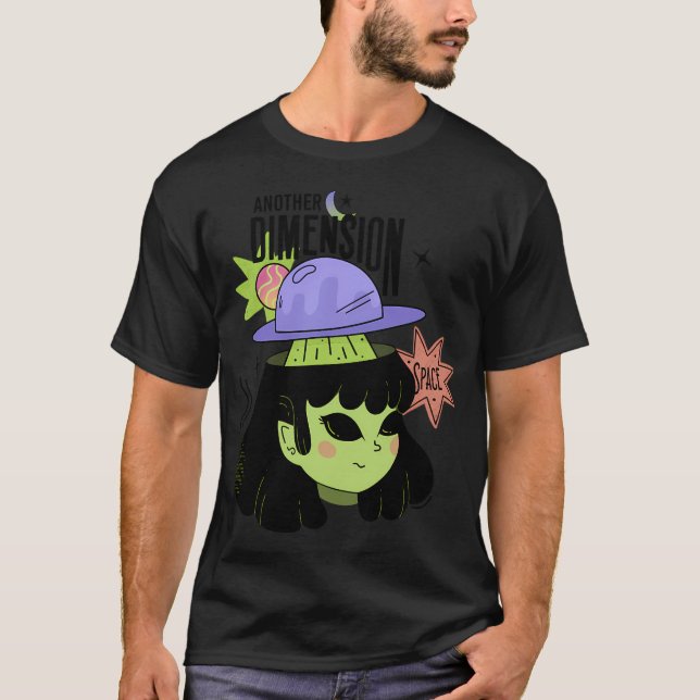 Camiseta Outra Alienígena de Dimensão (Frente)