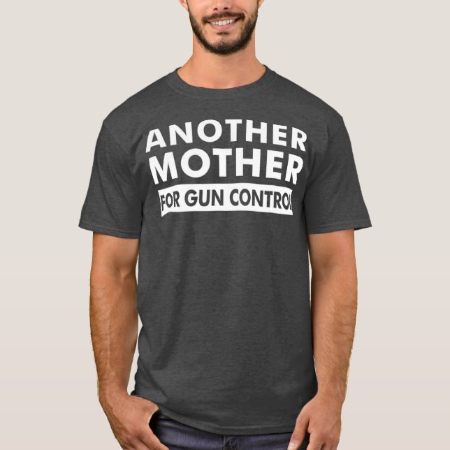 Camiseta Outra Mãe para Controle de Armas Laranja Anti-Arma (Frente)