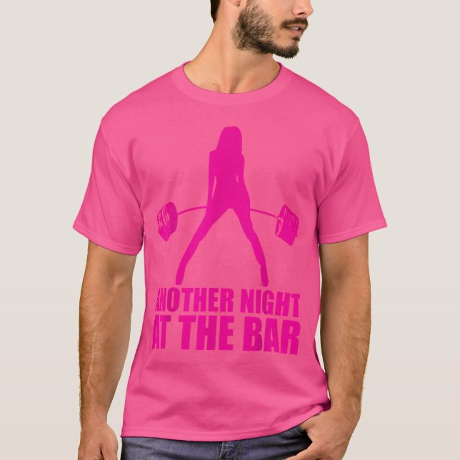 Camiseta Outra Noite No Bar Barbell - Motivação Das Mulhere (Frente)
