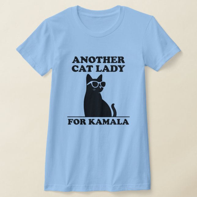 Camiseta Outra Senhora Gata para Kamala Harris 2024 Legal C (Postura )