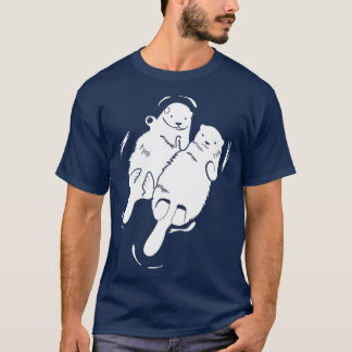 Camiseta Outras Gêmeas Segurando Mãos Correspondendo Ao Lov