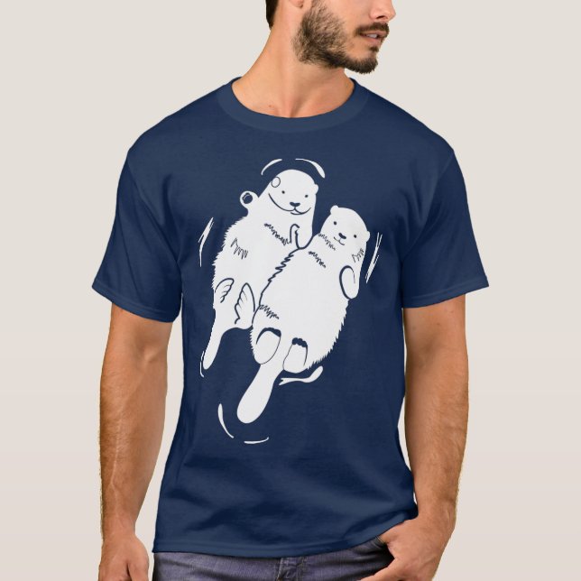 Camiseta Outras Gêmeas Segurando Mãos Correspondendo Ao Lov (Frente)