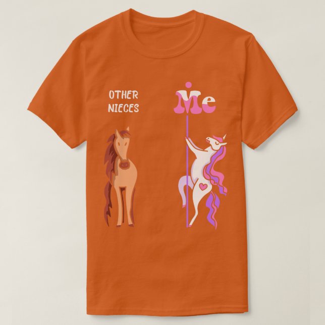 Camiseta Outras sobrinhas Eu Tee Unicorn Niece Funny Gift I (Frente do Design)